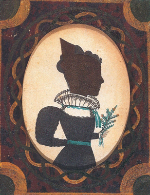 A young girl holding a sprigg of greenery,  Attributed to The Puffy Sleeve Artist