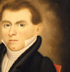 A young gentleman seated in a red armchair, Attributed to Erastus Salisbury Field (1805-1900)